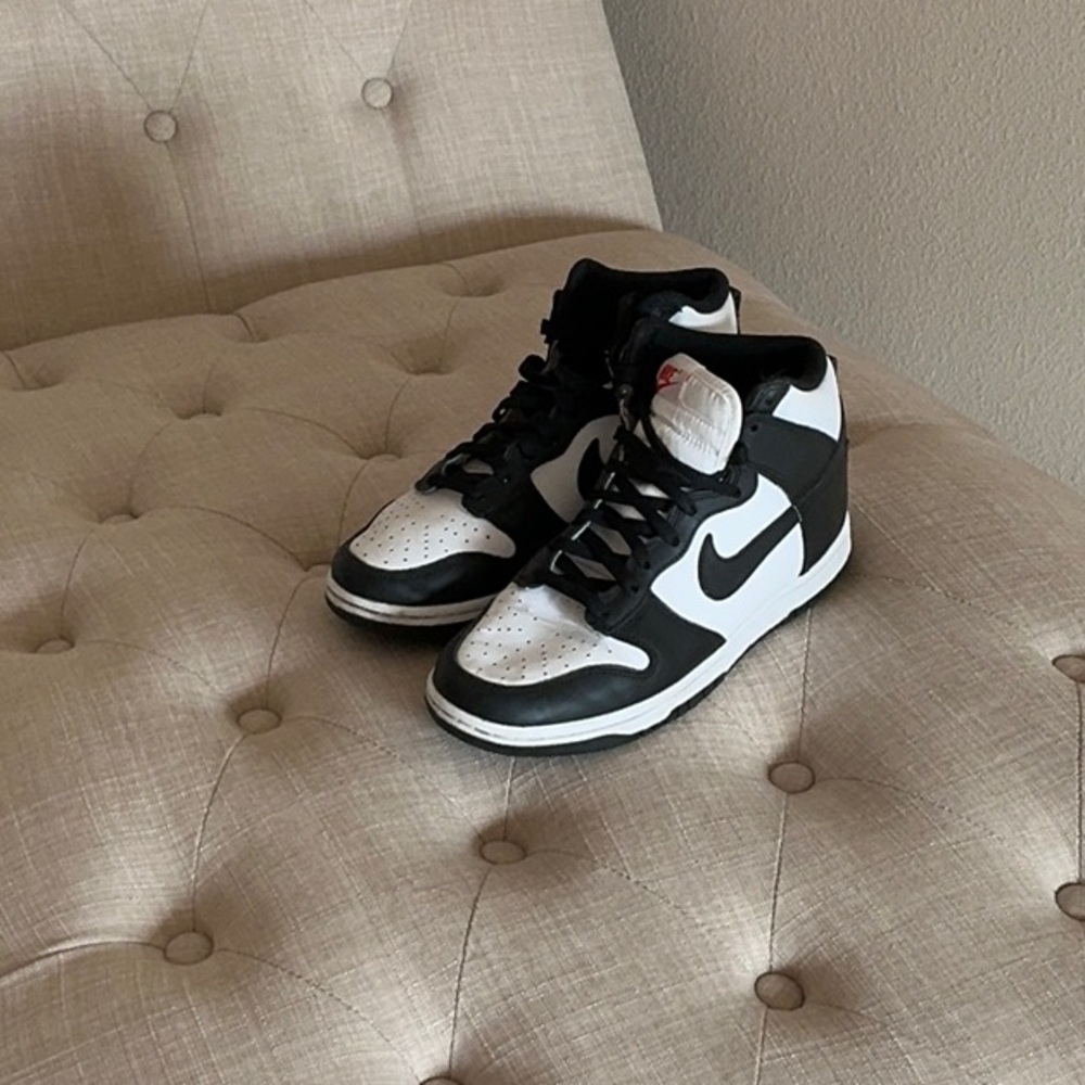 Nike Black and White High-Top Sneakers